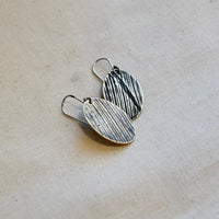 Woodland Ovals: Brass or Sterling Silver