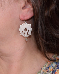 Ride With Me Earrings in Silver (Small) with Turquoise