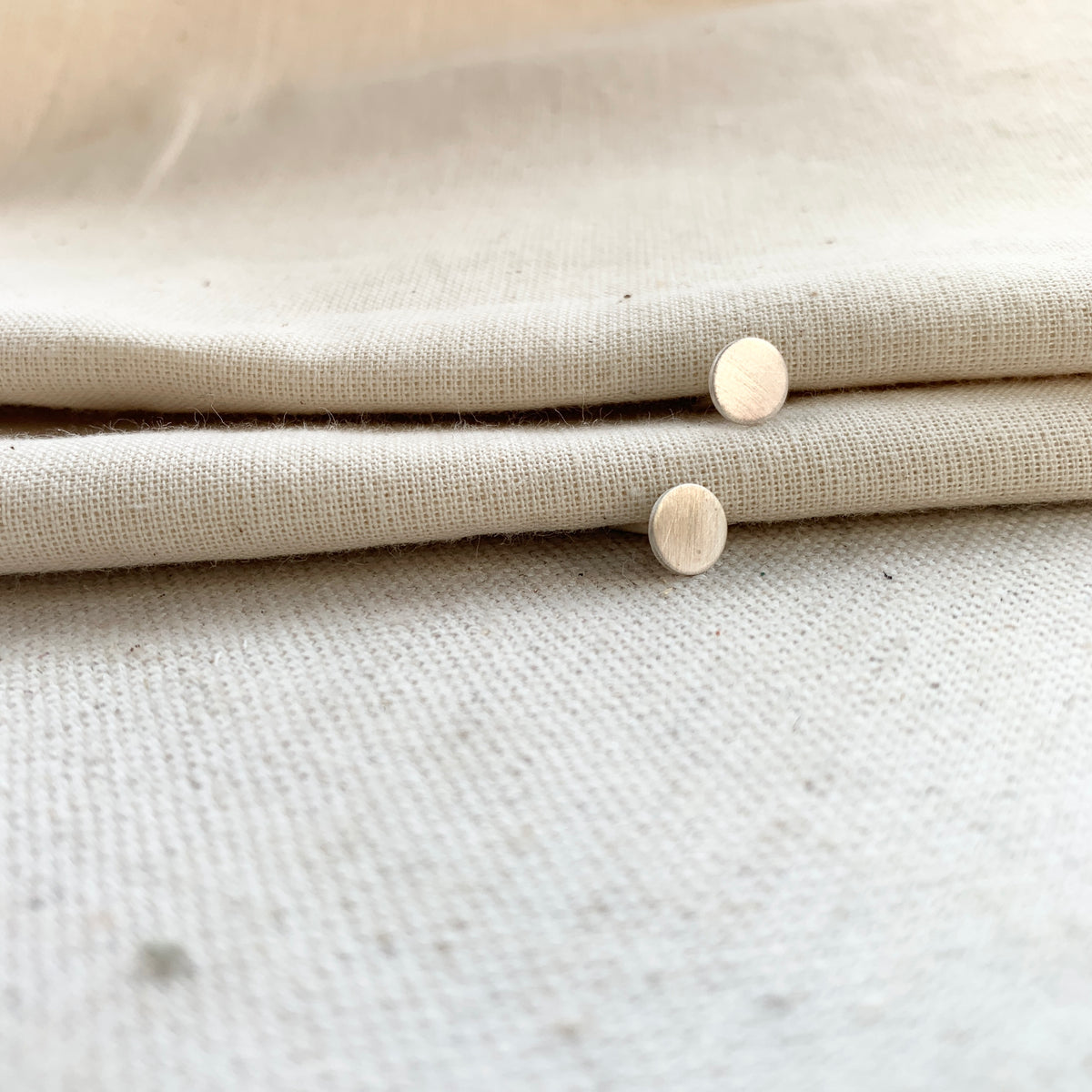 Full Moon Studs in Sterling Silver