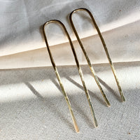 Hammered French Hair Pin Set