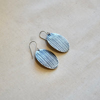 Woodland Ovals: Brass or Sterling Silver