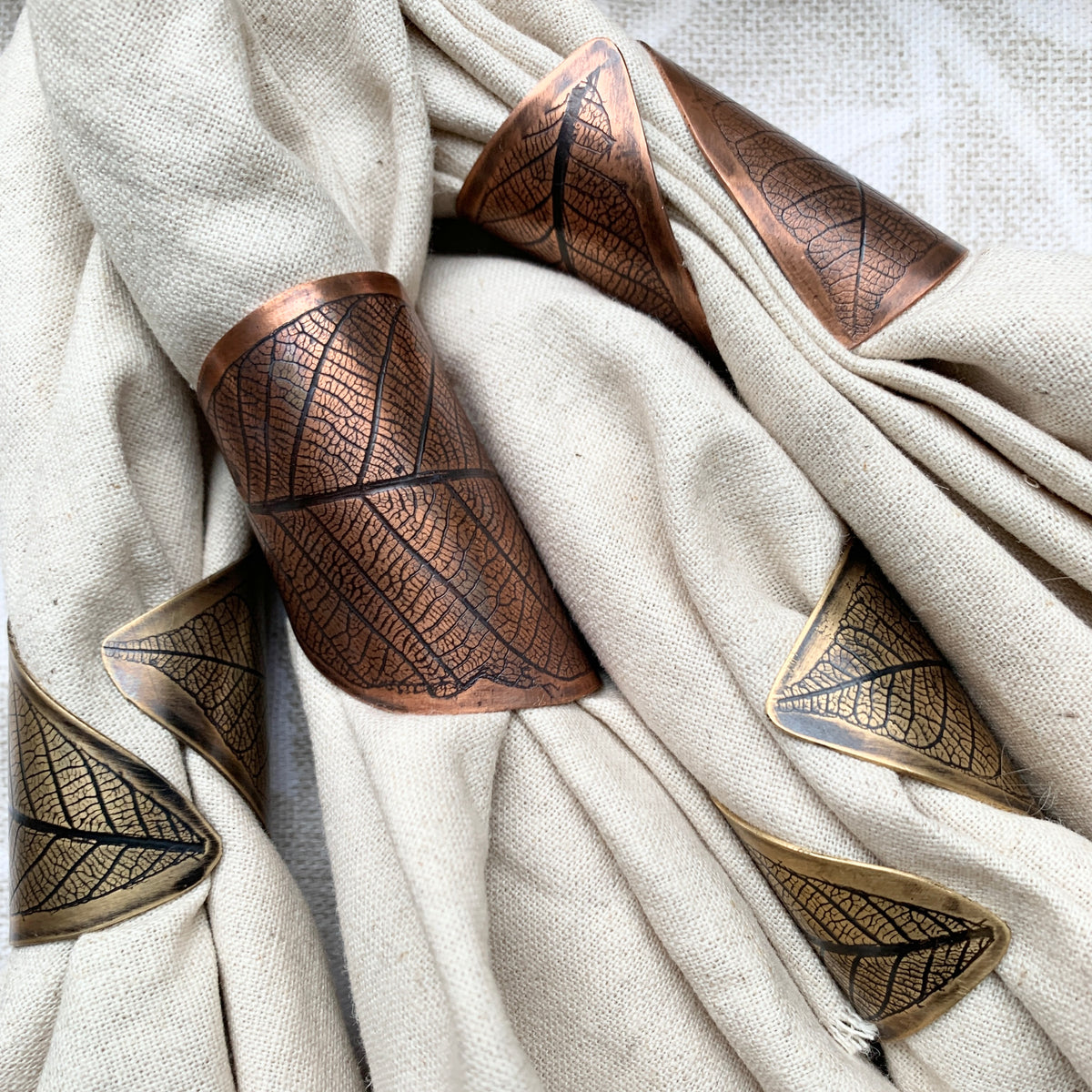 Leaf Impression Napkin Ring