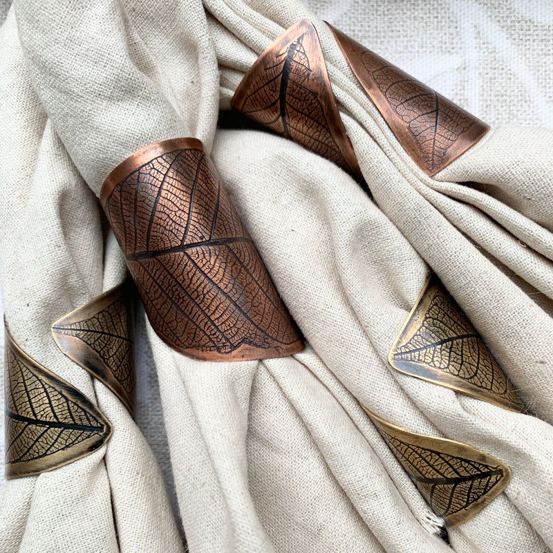 Leaf Impression Napkin Ring