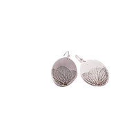 Pressed Hydrangea Ovals| Hydrangea Flower Impression Earrings| Botanical IMpression Jewelry