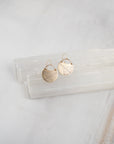 Turning Leaf Crescent Earrings