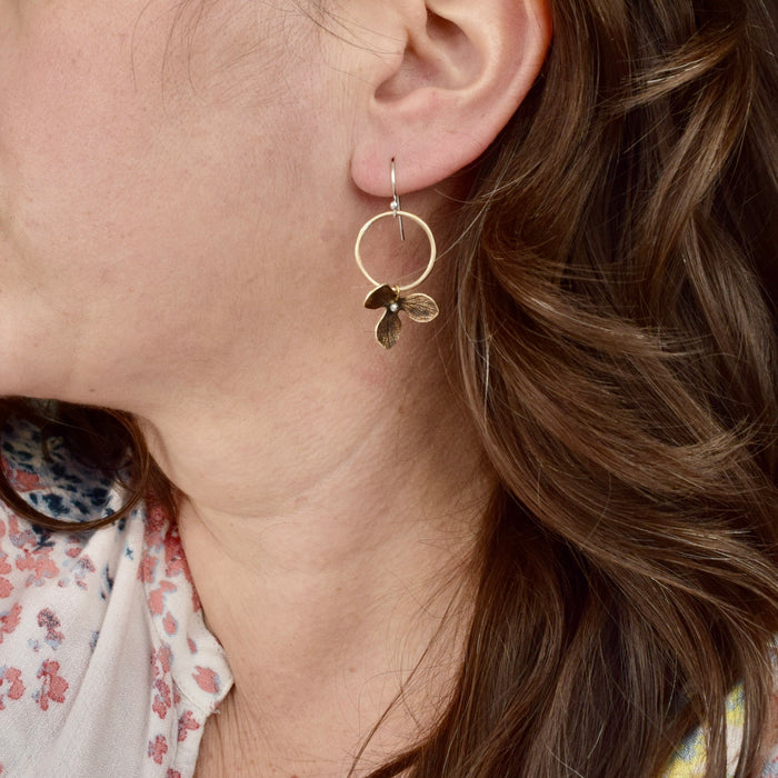 Hydrangea Halo Earrings