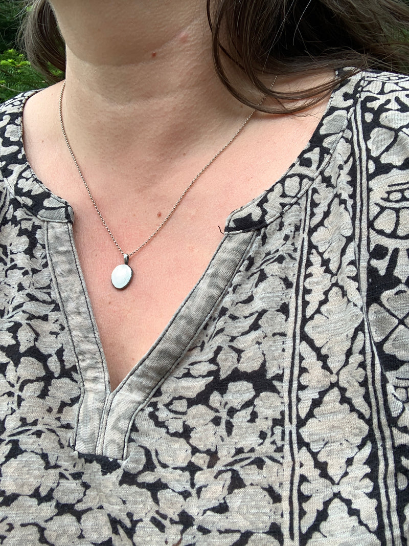 Single Pebble Necklace