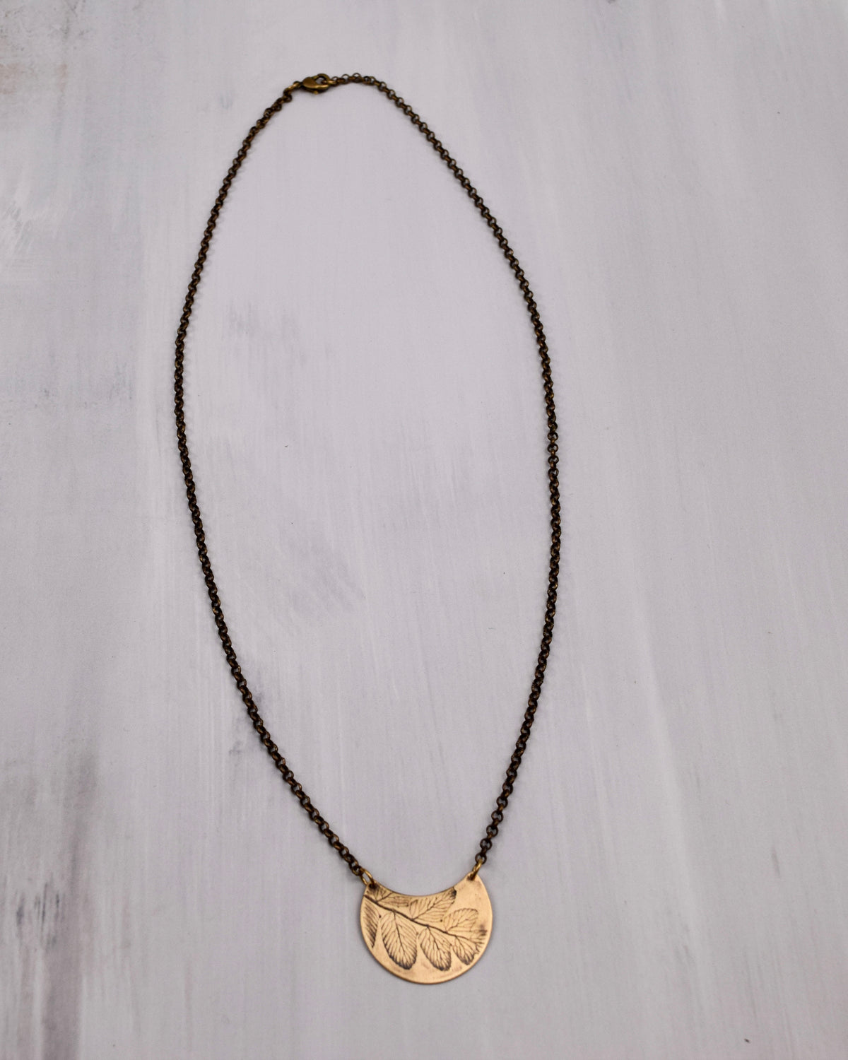 Fern Crescent Necklace