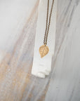 Leaf Necklace Silver | Botanical Leaf Impression | Handmade Sterling Silver Delicate Nature Necklace