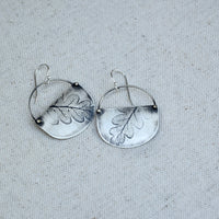 Fern Basket Earring: Sterling Silver or Brass