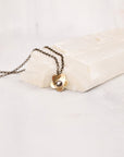 Canyon Blossom Necklace, Single Flower Pendant, Sterling Silver or Brass, 18"