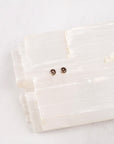 Seed Pod studs, Sterling silver micro studs