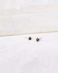 Seed Pod studs, Sterling silver micro studs