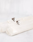 Canyon Blossom Studs, Five Petal Flower Earrings, Sterling Silver or Brass