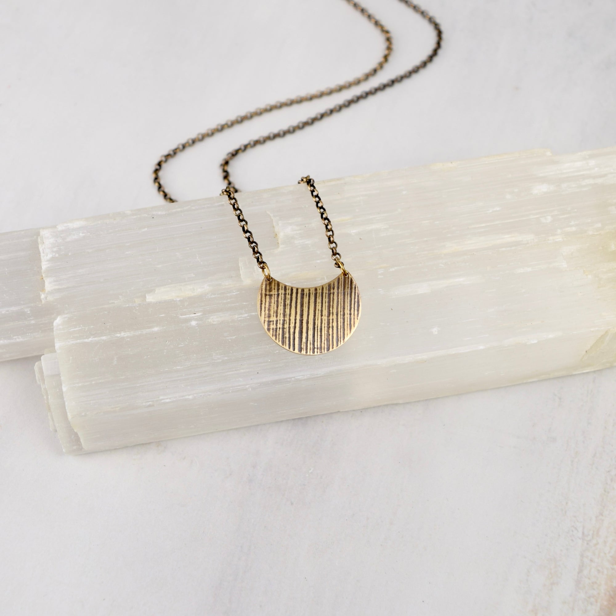 Woodland Crescent Necklace