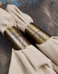 Leaf Impression Napkin Ring | Brass or Copper