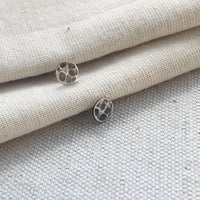 Night Moon Studs in Sterling Silver