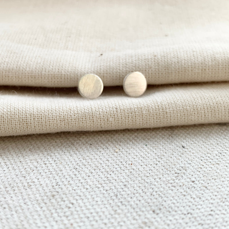 Full Moon Studs in Sterling Silver