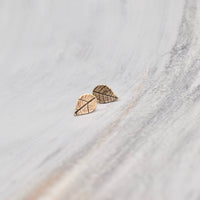 Pressed Leaf Studs