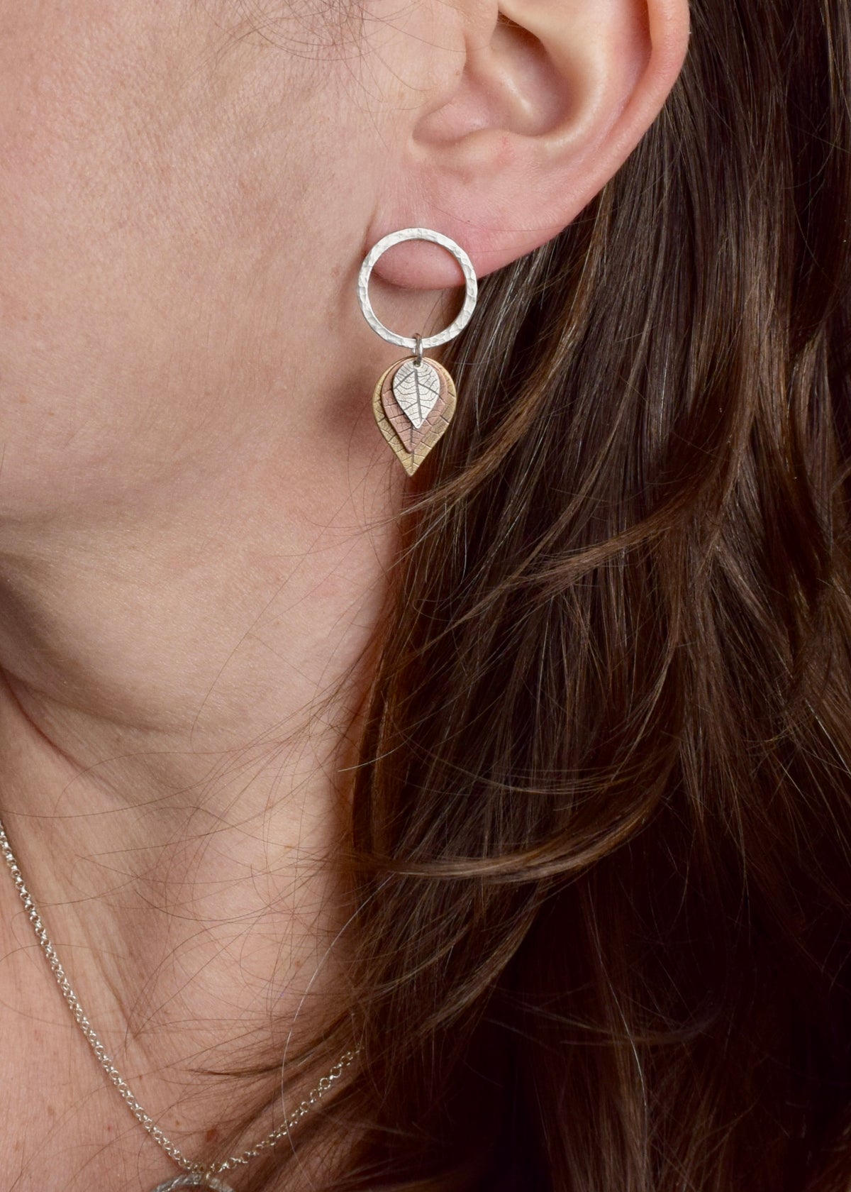 Leaf Charm Earrings