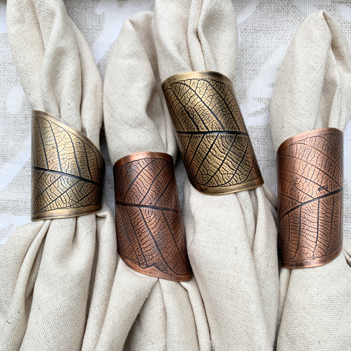 Leaf Impression Napkin Ring