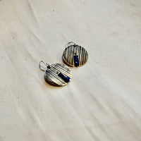 Centered Woodland Earring: Sterling Silver or Brass