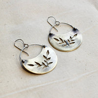 Sweetgrass Crescent: Brass or Sterling Silver