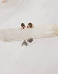 Hydrangea Floral Stud Earrings | Botanical Flower Impression | Handmade Sterling Silver Post Earrings
