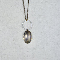 Woodland Moon Necklace: Sterling Silver or Brass