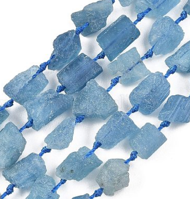 Raw Gemstone Float Necklace | Handmade Sterling Silver | Artisan Birthstone Necklace