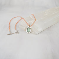 AAA grade sunstone rondelle beads strung on silk, 18 inch necklace with sterling silver toggle clasp